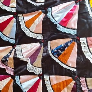 Handmade Quilt With Fans